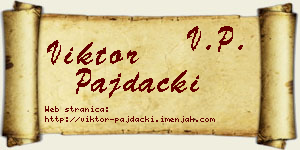 Viktor Pajdački vizit kartica